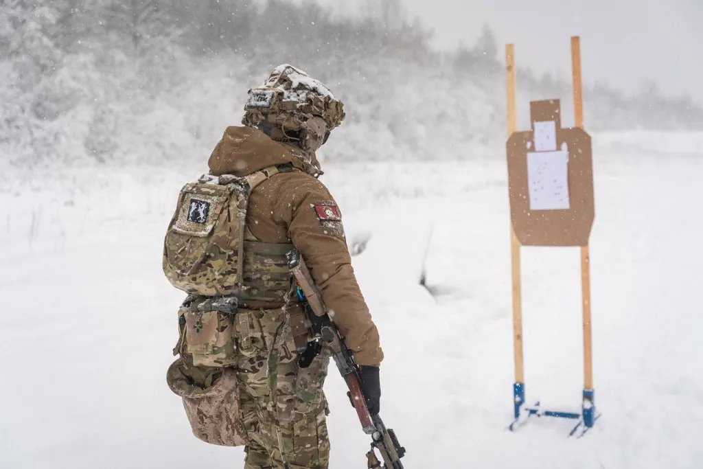 Штурмовой жилет в полевых условиях